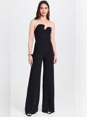 Amanda Uprichard Strapless Puzzle Jumpsuit